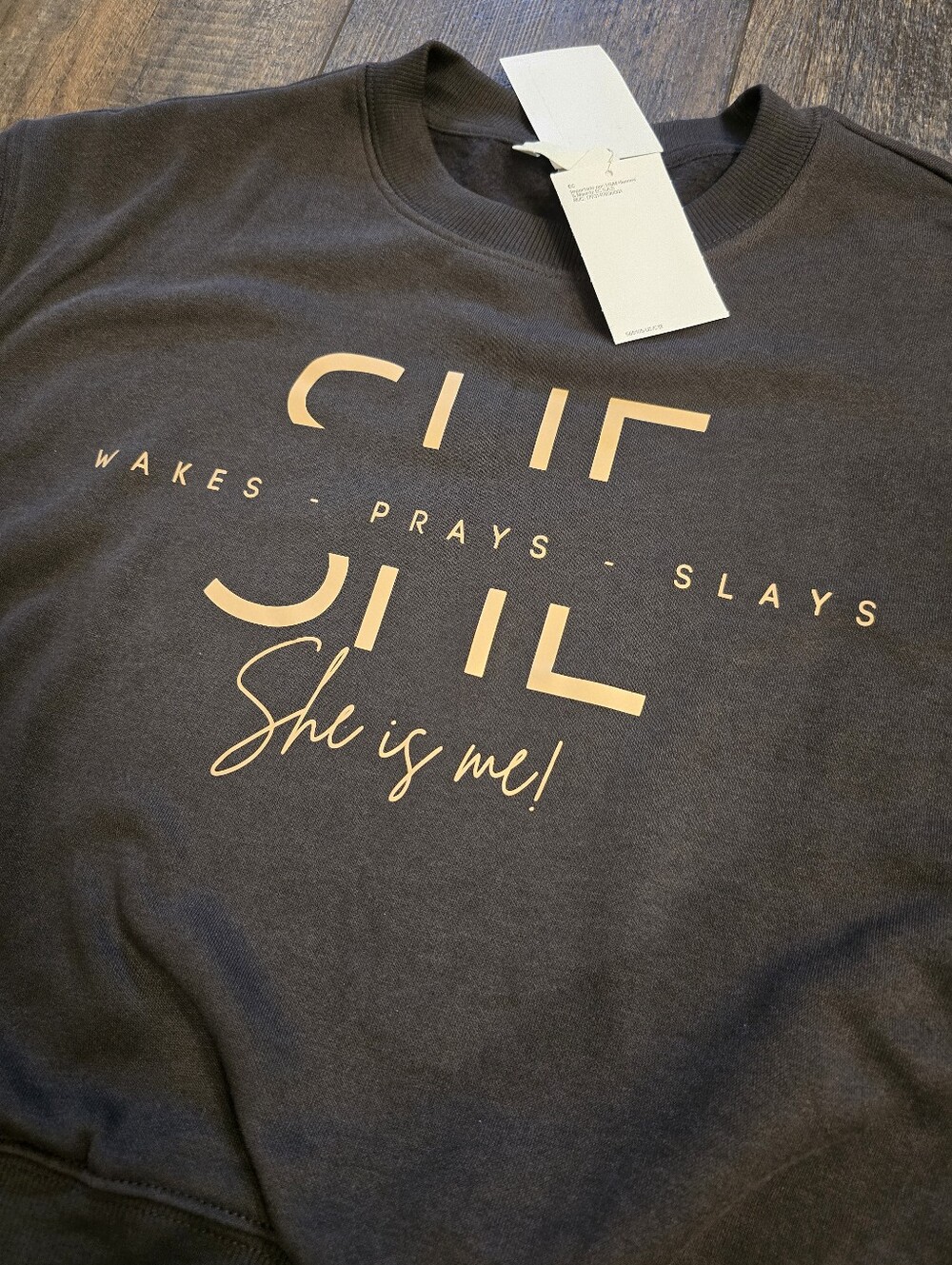 Womens Graphic SHE Is ME Sweatshirt